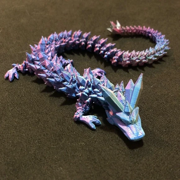 3D Printed Crystal Dragon and Egg - Picture 5 of 8